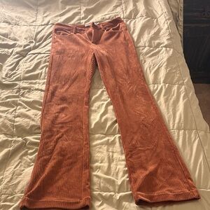 ESQUALO Rust Boot Cut Corduroy Pants